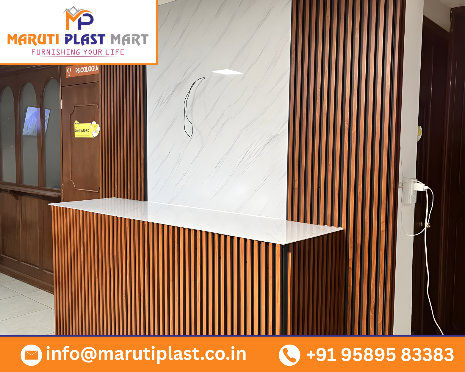 Modern PVC louvers design for home interior