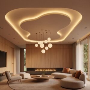 White PVC ceiling panels