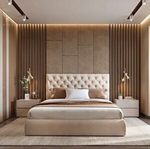 White PVC bed with storage