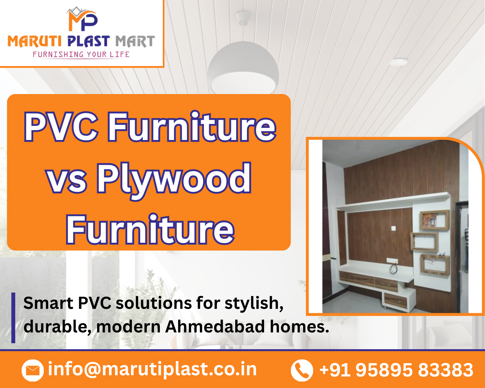 PVC Furniture vs Plywood Furniture Which Is Better for Ahmedabad Homes