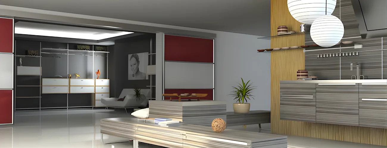 3D rendering of a modern