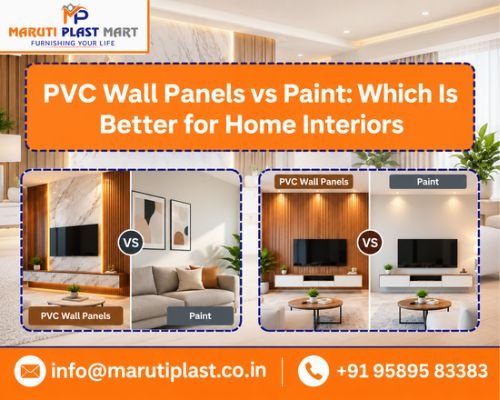 PVC wall panels vs paint for modern home interiors